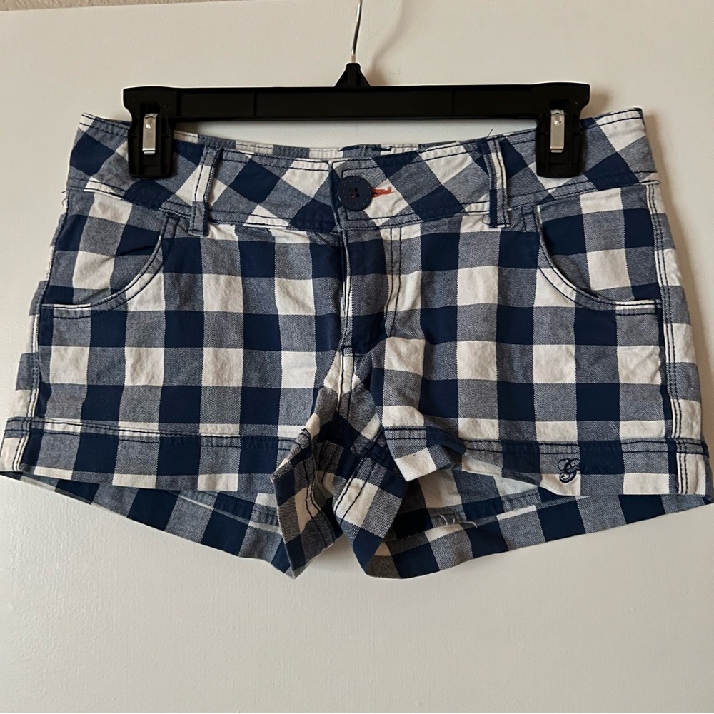 ❤️ 2 for $10 - Guess Blue and White Checkered Shorts